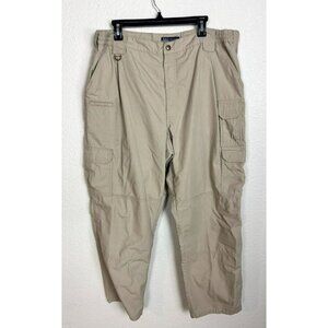 5.11 Tactical Series Men's Pants Size 42x32 Tan Khaki Cargo Outdoor Workwear